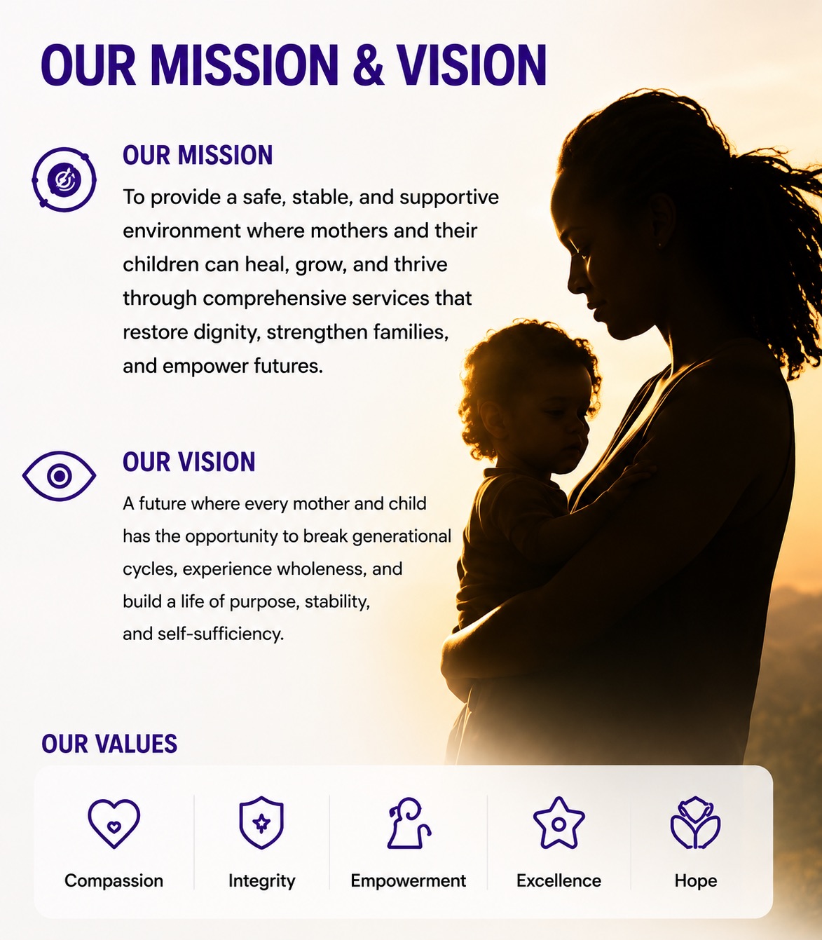 Mission and vision concept for THE WAY